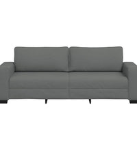 3-Sitzer-Sofa Dunkelgrau 180 cm Stoff
