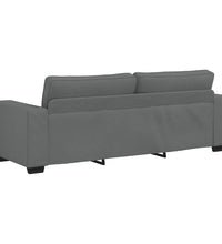 3-Sitzer-Sofa Dunkelgrau 180 cm Stoff
