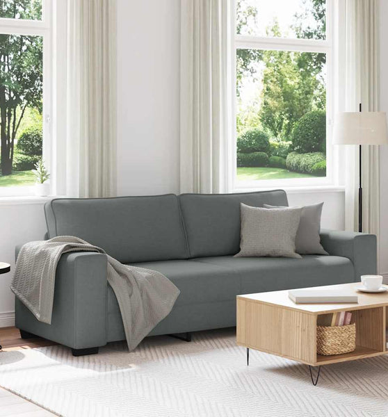 3-Sitzer-Sofa Dunkelgrau 180 cm Stoff