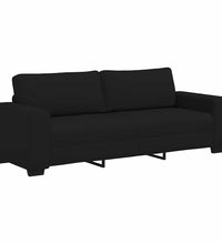3-Sitzer-Sofa Schwarz 180 cm Stoff