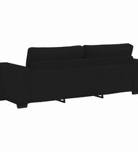3-Sitzer-Sofa Schwarz 180 cm Stoff
