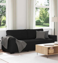 3-Sitzer-Sofa Schwarz 180 cm Stoff