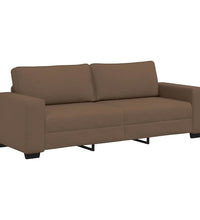 3-Sitzer-Sofa Braun 180 cm Stoff