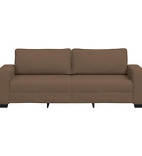 3-Sitzer-Sofa Braun 180 cm Stoff