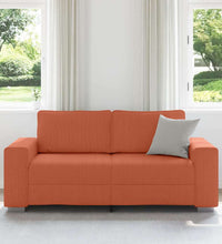 Zweisitzer-Sofa Rot Orange 140 cm Cordstoff