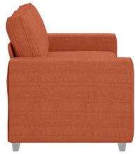 Zweisitzer-Sofa Rot Orange 140 cm Cordstoff