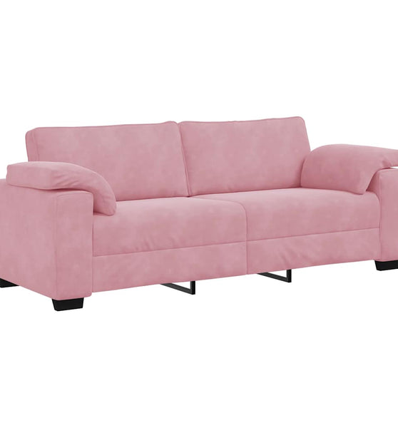 3-Sitzer-Sofa Rosa 178 cm Samt