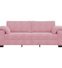 3-Sitzer-Sofa Rosa 178 cm Samt