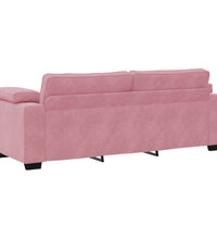 3-Sitzer-Sofa Rosa 178 cm Samt