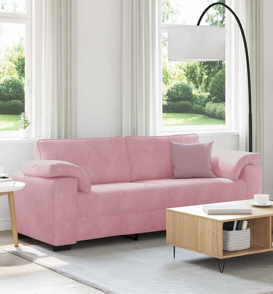 3-Sitzer-Sofa Rosa 178 cm Samt