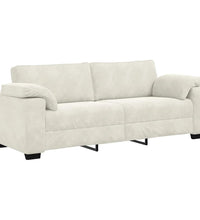 3-Sitzer-Sofa Creme 178 cm Samt