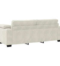 3-Sitzer-Sofa Creme 178 cm Samt