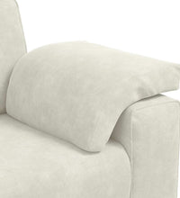 3-Sitzer-Sofa Creme 178 cm Samt