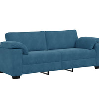 3-Sitzer-Sofa Blau 178 cm Samt