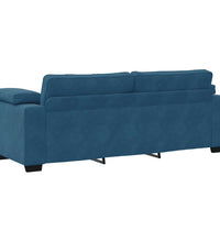 3-Sitzer-Sofa Blau 178 cm Samt