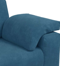 3-Sitzer-Sofa Blau 178 cm Samt