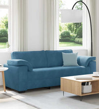 3-Sitzer-Sofa Blau 178 cm Samt