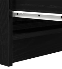 Sideboard Schwarz Eichen-Optik 80x35x76 cm Holzwerkstoff