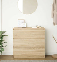 Sideboard Sonoma-Eiche 80x35x76 cm Holzwerkstoff
