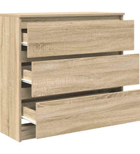 Sideboard Sonoma-Eiche 80x35x76 cm Holzwerkstoff
