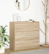 Sideboard Sonoma-Eiche 80x35x76 cm Holzwerkstoff