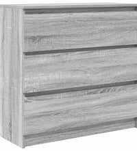 Sideboard Grau Sonoma 80x35x76 cm Holzwerkstoff