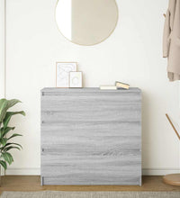 Sideboard Grau Sonoma 80x35x76 cm Holzwerkstoff