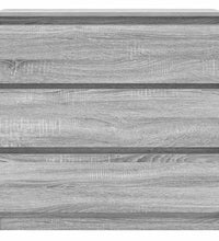 Sideboard Grau Sonoma 80x35x76 cm Holzwerkstoff