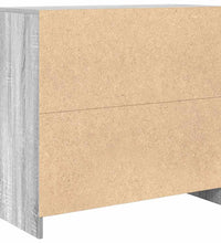 Sideboard Grau Sonoma 80x35x76 cm Holzwerkstoff