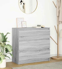 Sideboard Grau Sonoma 80x35x76 cm Holzwerkstoff