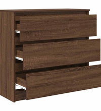 Sideboard Braun Eichen-Optik 80x35x76 cm Holzwerkstoff