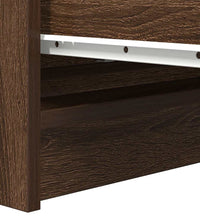 Sideboard Braun Eichen-Optik 80x35x76 cm Holzwerkstoff