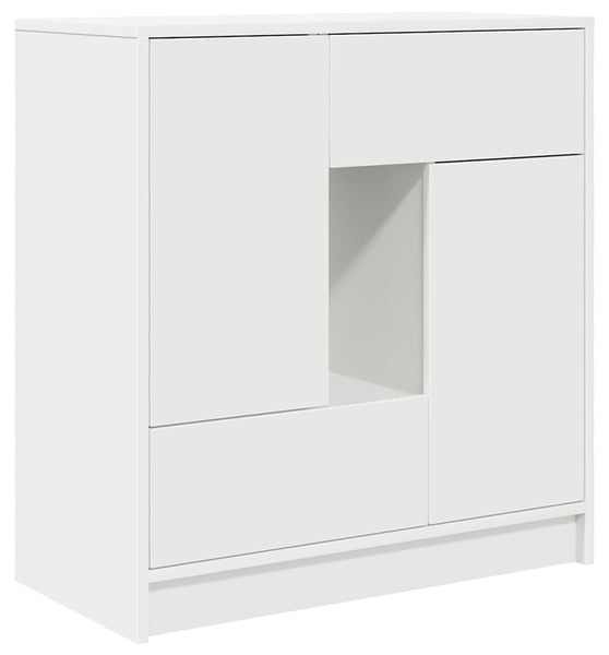 Sideboard mit Schubladen und Türen Weiß 70,5x34x74,5 cm