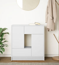 Sideboard mit Schubladen und Türen Weiß 70,5x34x74,5 cm
