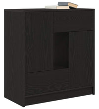 Sideboard mit Schubladen und Türen Schwarz Eichen-Optik