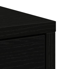 Sideboard mit Schubladen und Türen Schwarz Eichen-Optik