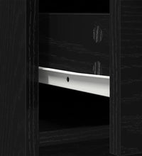 Sideboard mit Schubladen und Türen Schwarz Eichen-Optik