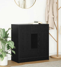 Sideboard mit Schubladen und Türen Schwarz Eichen-Optik
