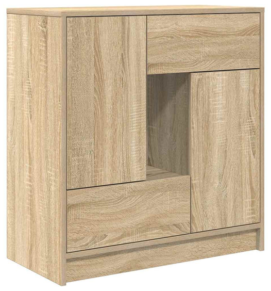Sideboard mit Schubladen und Türen Sonoma-Eiche 70,5x34x74,5 cm