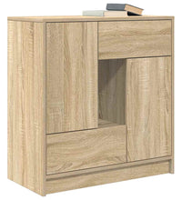 Sideboard mit Schubladen und Türen Sonoma-Eiche 70,5x34x74,5 cm