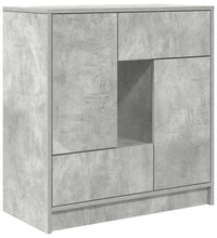 Sideboard mit Schubladen und Türen Betongrau 70,5x34x74,5 cm