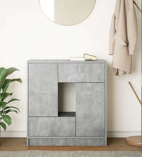 Sideboard mit Schubladen und Türen Betongrau 70,5x34x74,5 cm
