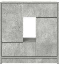 Sideboard mit Schubladen und Türen Betongrau 70,5x34x74,5 cm