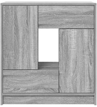 Sideboard mit Schubladen und Türen Grau Sonoma 70,5x34x74,5 cm