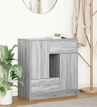 Sideboard mit Schubladen und Türen Grau Sonoma 70,5x34x74,5 cm