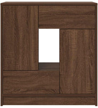 Sideboard mit Schubladen und Türen Braun Eichen-Optik