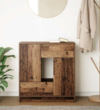 Sideboard mit Schubladen und Türen Altholz-Optik 70,5x34x74,5cm