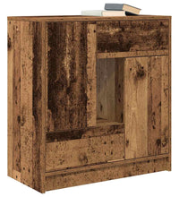 Sideboard mit Schubladen und Türen Altholz-Optik 70,5x34x74,5cm
