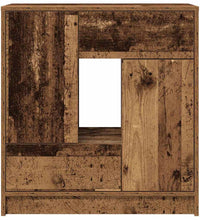 Sideboard mit Schubladen und Türen Altholz-Optik 70,5x34x74,5cm