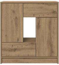 Sideboard mit Schubladen und Türen Artisan-Eiche 70,5x34x74,5cm